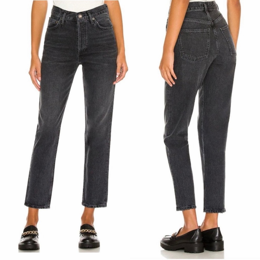 AGOLDE Fen High Rise Relaxed Taper in Shambles Denim Jean Size 26